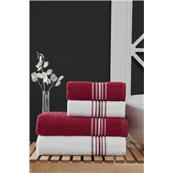 MODALİN 50x90 + 70x140 Cm Elvin 4'lü Banyo Havlusu Seti 9003