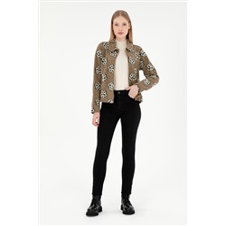 Kadın Siyah Toothpick Fit Jean Pantolon