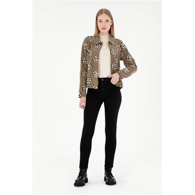 Kadın Siyah Toothpick Fit Jean Pantolon