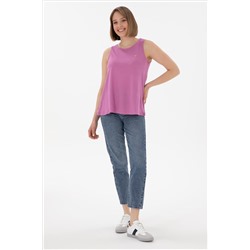 Kadın Mavi Mom High Waist Fit Jean Pantolon