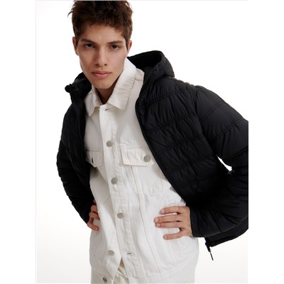 Steppjacke mit Kapuze
