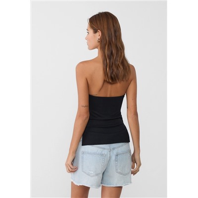 BANDEAU TOP WITH SIDE VENTS
