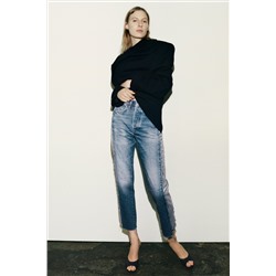 ZW STRAIGHT-LEG MID-RISE JEANS
