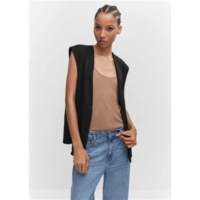 Chaleco recto oversize