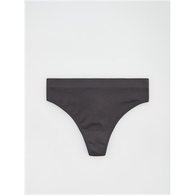 Tangas aus Rippstrick-Jersey