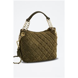 Bolso de piel Hina Verde botella