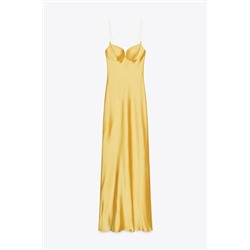 LONG SATIN DRESS