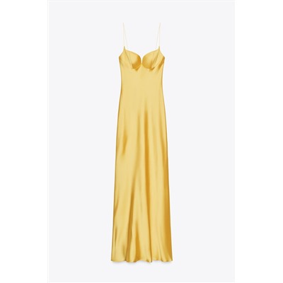 LONG SATIN DRESS