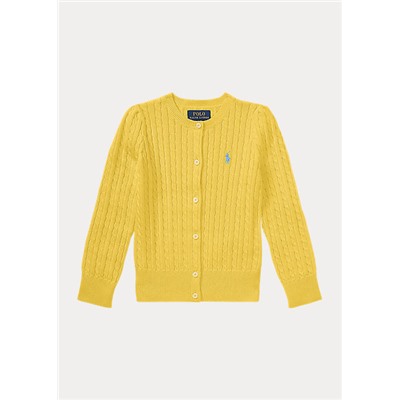 Girls 2-6x Mini-Cable Cotton Cardigan