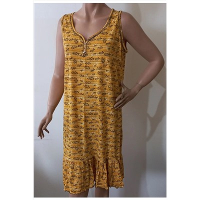 Flamingo Baskılı Gecelik Elbise 815