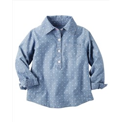 Chambray Woven Top