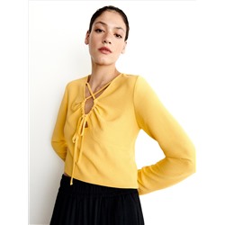 Bluse mit Bindedetail