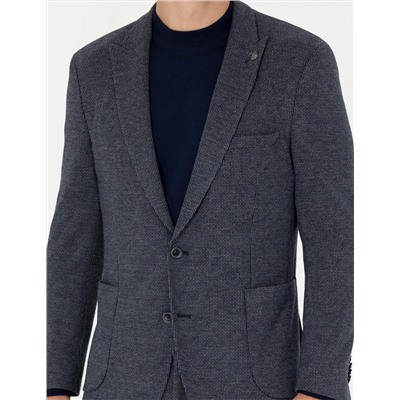 Lacivert Ekstra Slim Fit Spor Takım Elbise