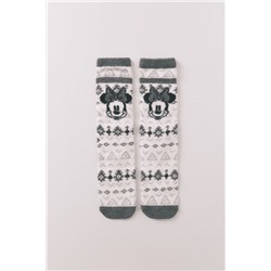 Calcetines largos pelo print cenefas Minnie