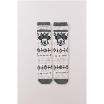 Calcetines largos pelo print cenefas Minnie