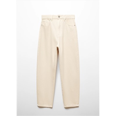 Jeans slouchy tiro alto