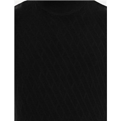 Siyah Slim Fit Yarım Balıkçı Yaka Triko Kazak