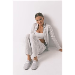 Zapatillas casa velour gris