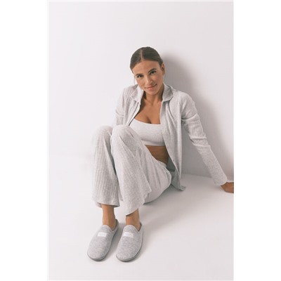 Zapatillas casa velour gris
