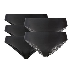 ESMARA® Lingerie ESMARA® Lasercut-Slips Damen, 5 Stück, ohne störende Nähte, mit Elasthan