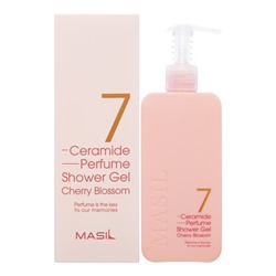 061542 MASIL 7 CERAMIDE PERFUME SHOWER GEL CHERRY BLOSSOM Парфюмированный гель для душа с керамидами и ароматом цветка вишни 300мл
