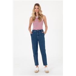 Kadın Açık Mavi Carrot Fit Jean Pantolon