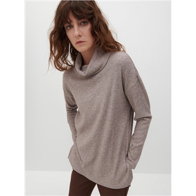 Bluse mit gesprenkelter Textur