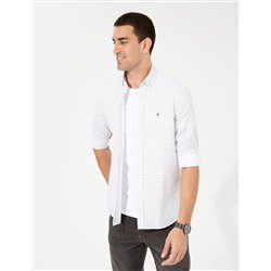 Haki Slim Fit Uzun Kollu Gömlek
