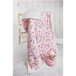 HAMUR Fluffy Bebek Battaniyesi 80x100 Cm Unicorn E11BC0550266HM