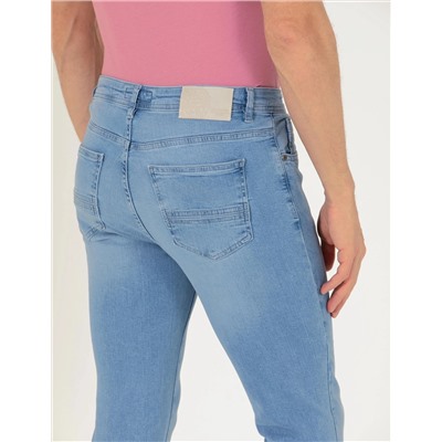 Açık Mavi Slim Fit Jean Pantolon