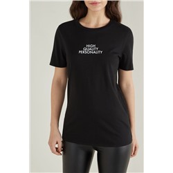 Baumwoll-T-Shirt mit Print