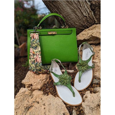 ZAPATOS 2726TG MANZANA+Ab.Zapatos PELLE Birkin/2 (720) CB Pistacho АКЦИЯ