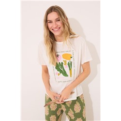 Camiseta manga corta 100% algodón "verduras"