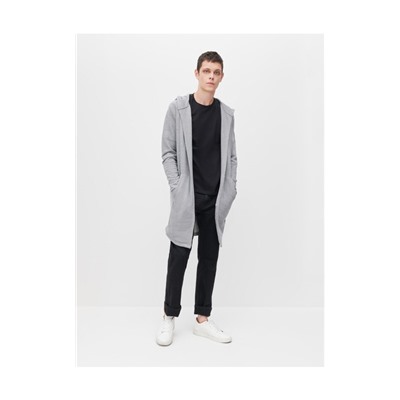 Lange sweatshirt mit Kapuze