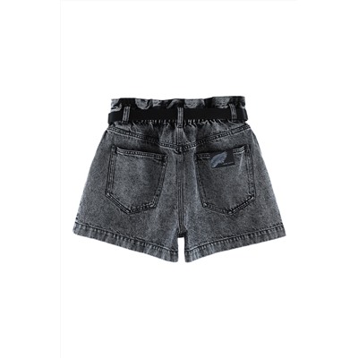 Short vaquero Negro