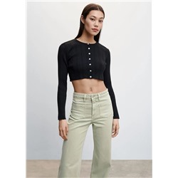 Jeans wideleg bolsillos -  Mujer | MANGO OUTLET España