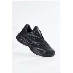 Tonny Black Unisex Siyah Faylon Taban Spor Ayakkabı Tbb013 TBB013-0