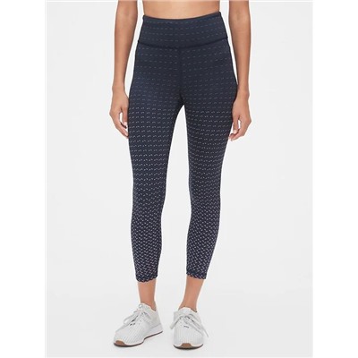 GapFit High Rise Winterbrush Pattern 7/8 Leggings