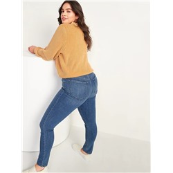 High-Waisted Medium-Wash Super Skinny Jeans for Women