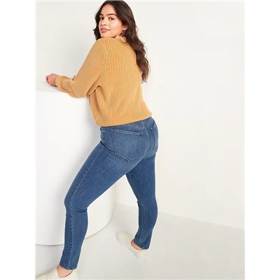 High-Waisted Medium-Wash Super Skinny Jeans for Women