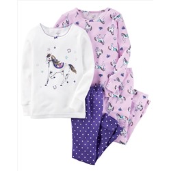 4-Piece Snug Fit Cotton PJs