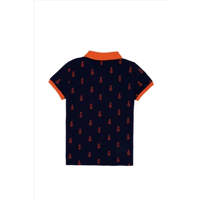 Erkek Çocuk Lacivert Polo Yaka Tişört