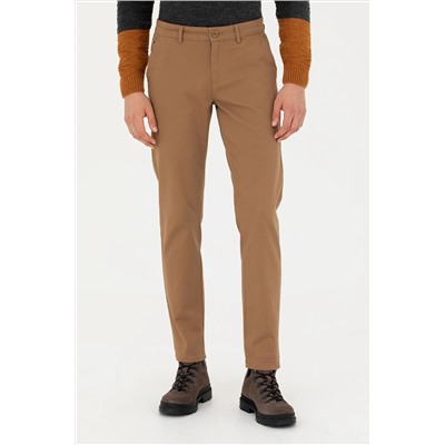 Erkek Camel Kanvas Pantolon
