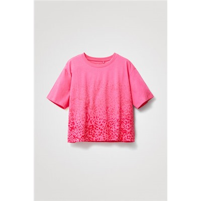 Camiseta leopardo 100% algodón
