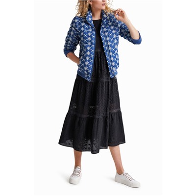 Chaqueta padded con encaje