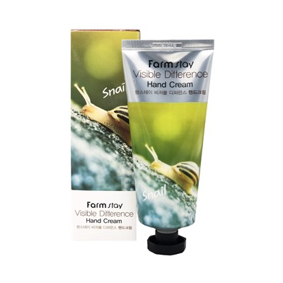 FarmStay Visible Difference Hand Cream Snail Восстанавливающий крем для рук с улиточным муцином 100г