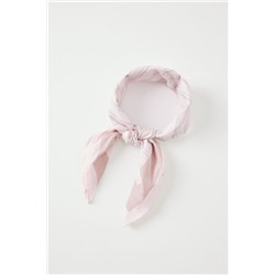 Pañuelo para cuello rayas rosa