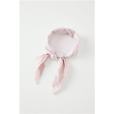 Pañuelo para cuello rayas rosa