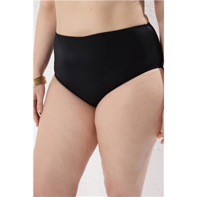 Siyah Yüksek Bel Basic Büyük Beden Bikini Altı TBBSS25CR00001