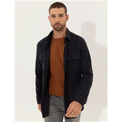 Lacivert Regular Fit Uzun Kollu Gömlek